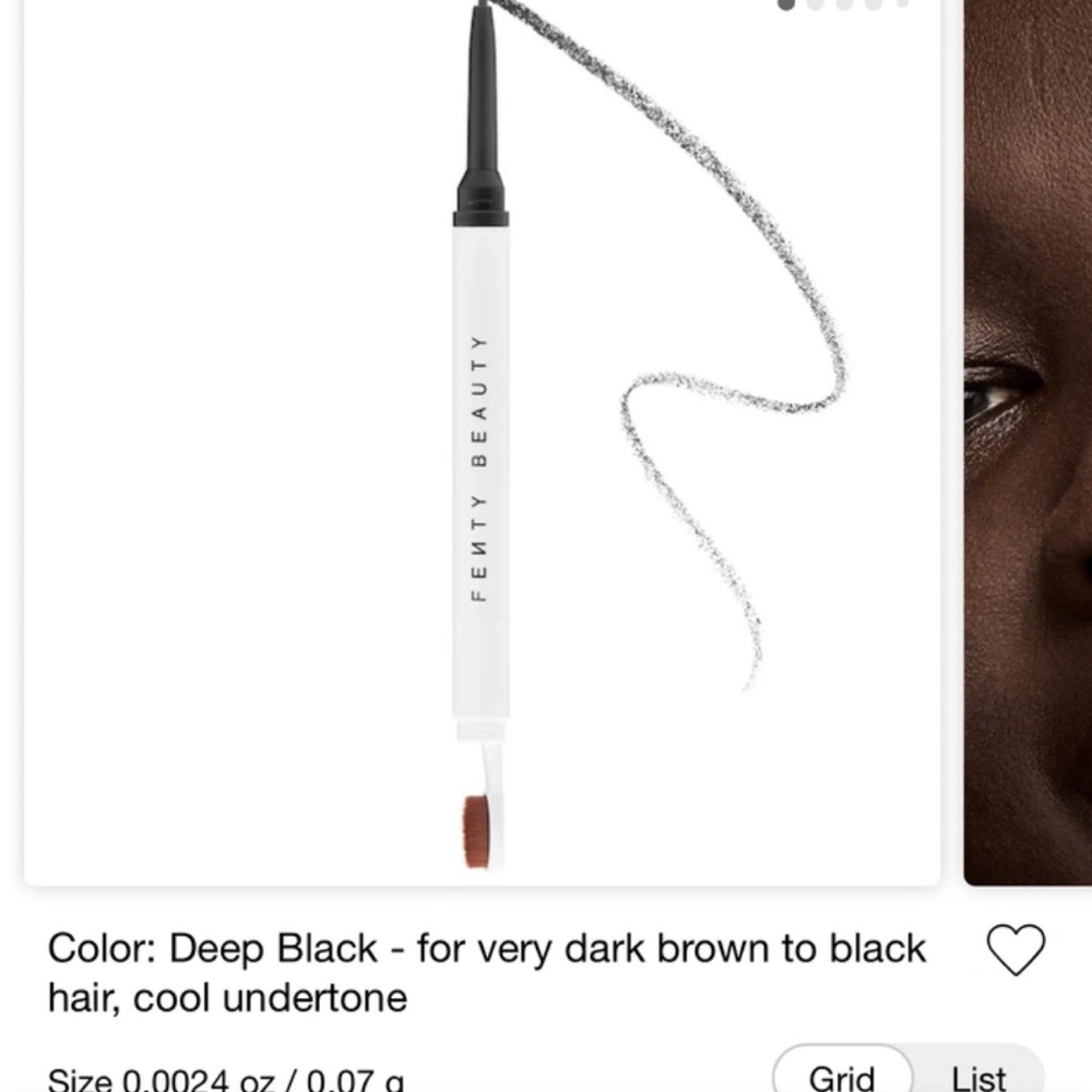 Fenty Beauty Brow Pencil in Deep Black